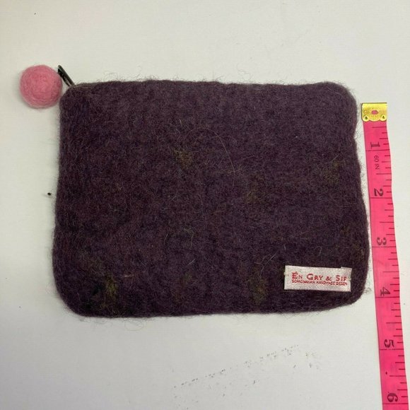 🔥 En Gry & Sif Small Wool Handcrafted mini Bag - Picture 6 of 7